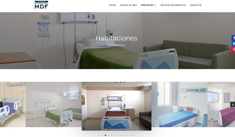 Diseño páginas Web para Hospitales