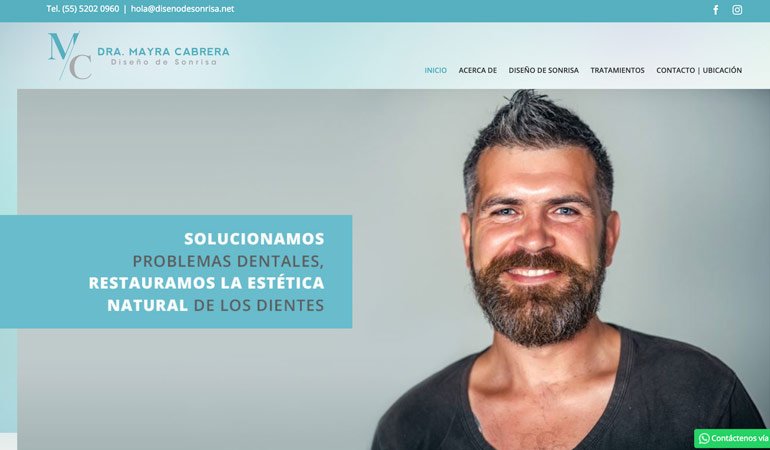 Diseño de Sonrisa Página Web Portada