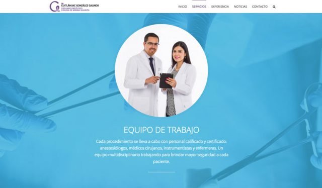 Diseño Página Web para Doctores